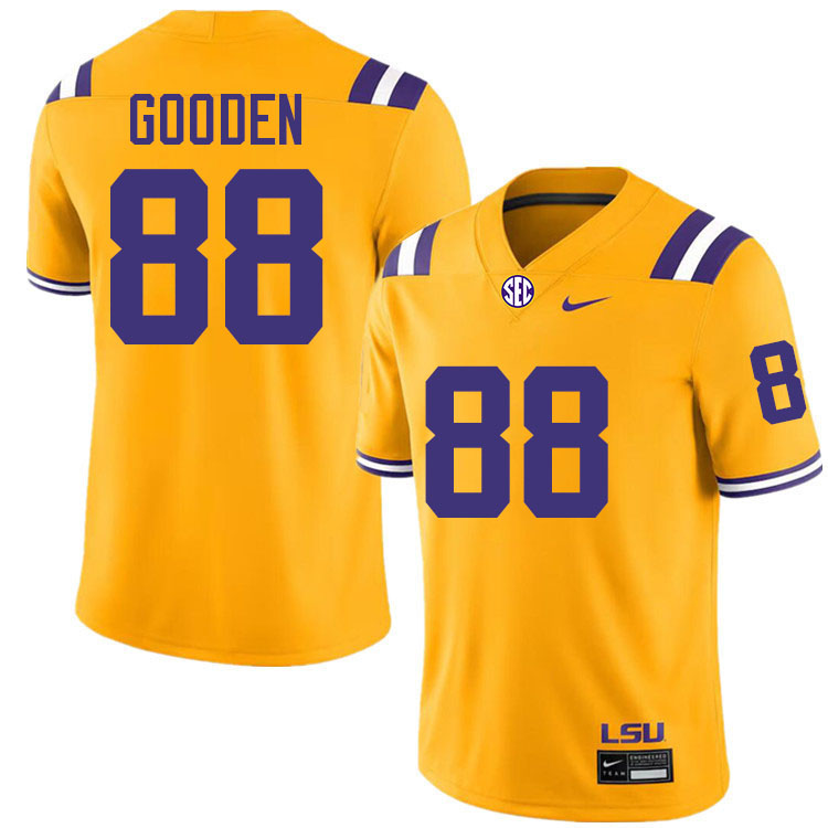 #88 Bernard Gooden LSU Tigers Jersey,Louisiana State University Tigers Football Jersey-Gold #88 Bernard Gooden LSU Tigers Jersey,Louisiana State University Tigers Football Jersey-Gold